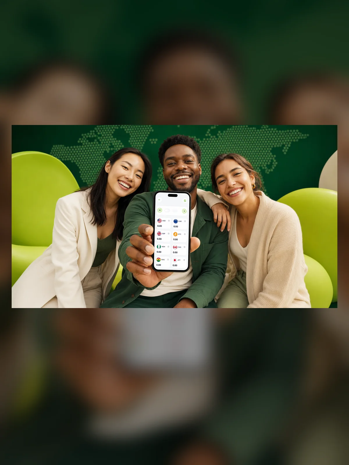Several Paysavo app screens arranged together
